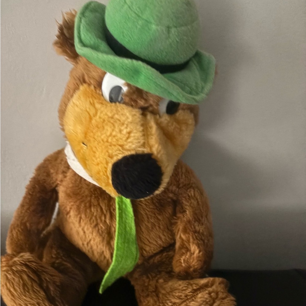 Adorable Brown Teddy Bear with Green Accessories
